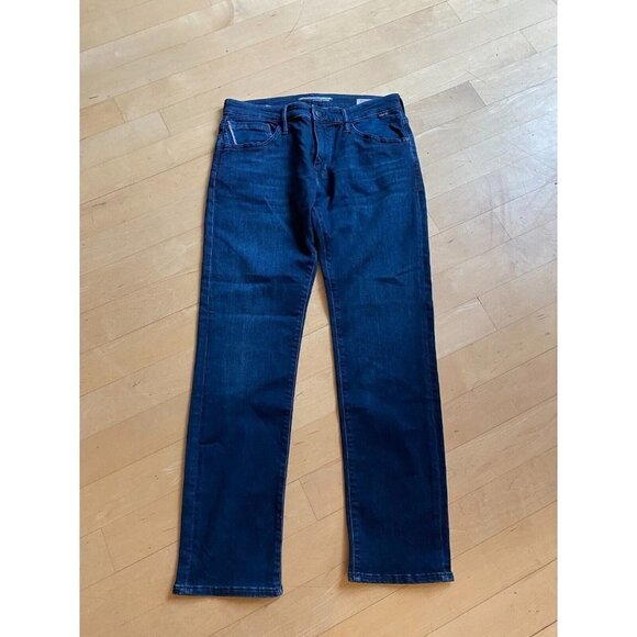 MAVI Jeans Men's Athletic Denim "Marcus" Ink Blue Slim Straight Leg - Picture 2 of 10